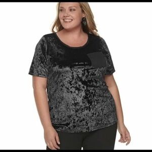 EVRI size 2X velvet top